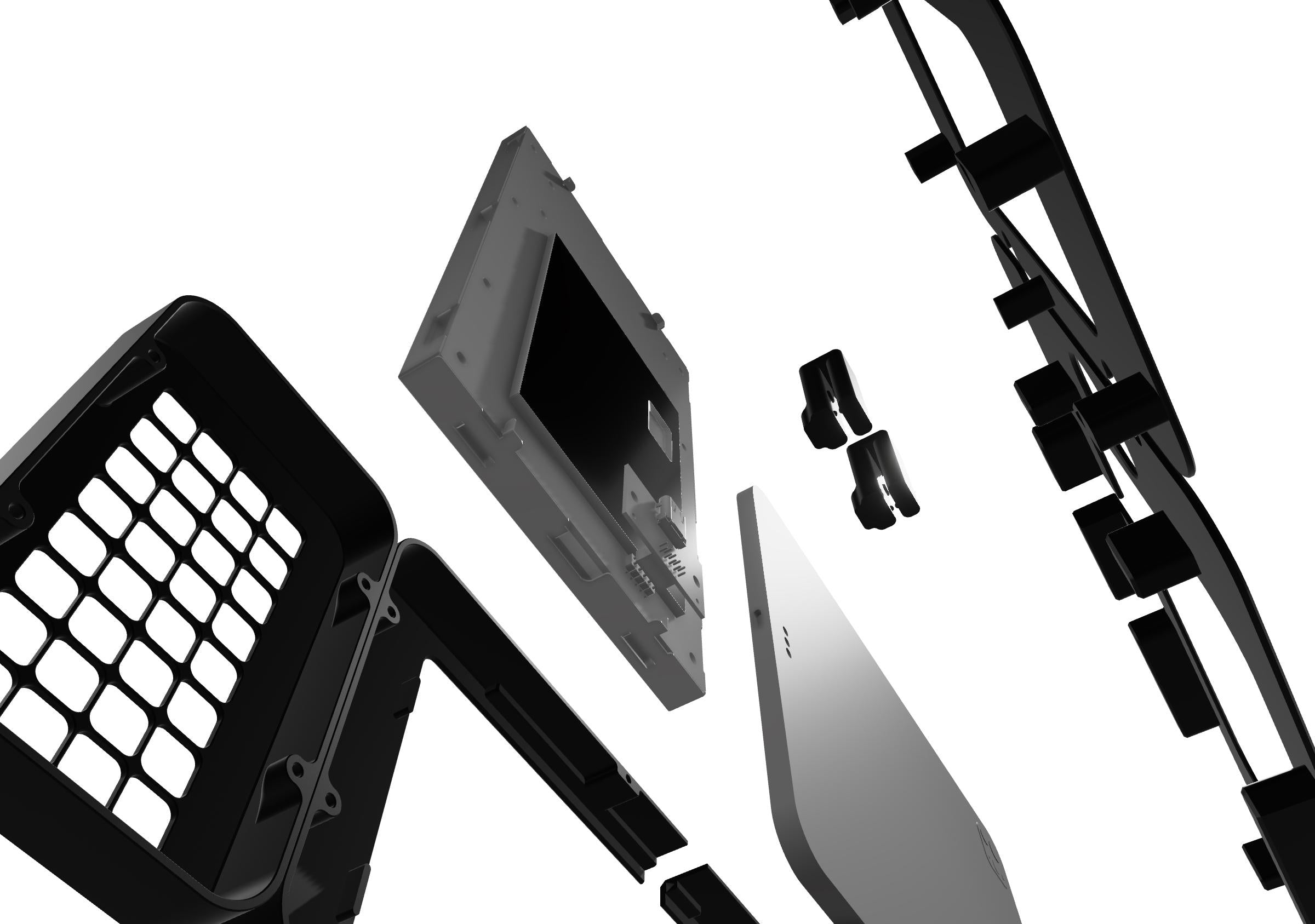 iPad A16 & Stream Deck Module 32 Rack Mount Plate – 3D Printed Holder for Studio Live Production