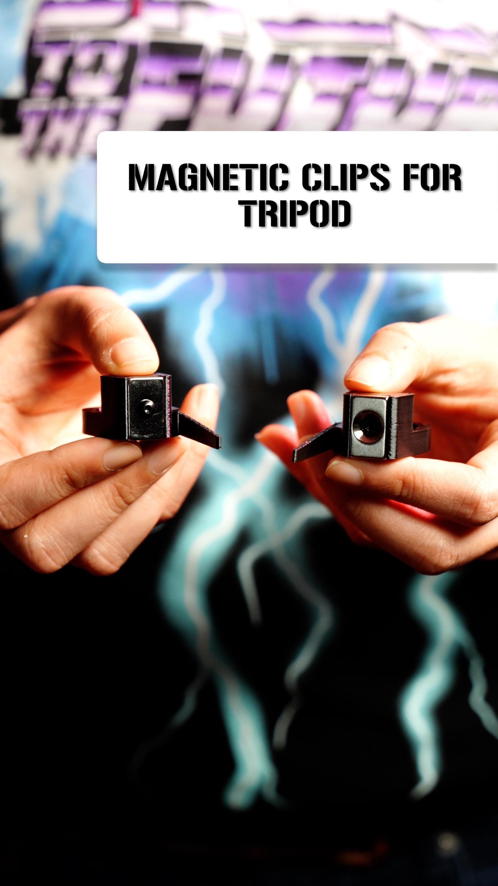 3D Print Files | Magnetic Clips for Video Tripod Legs – Keep It Together