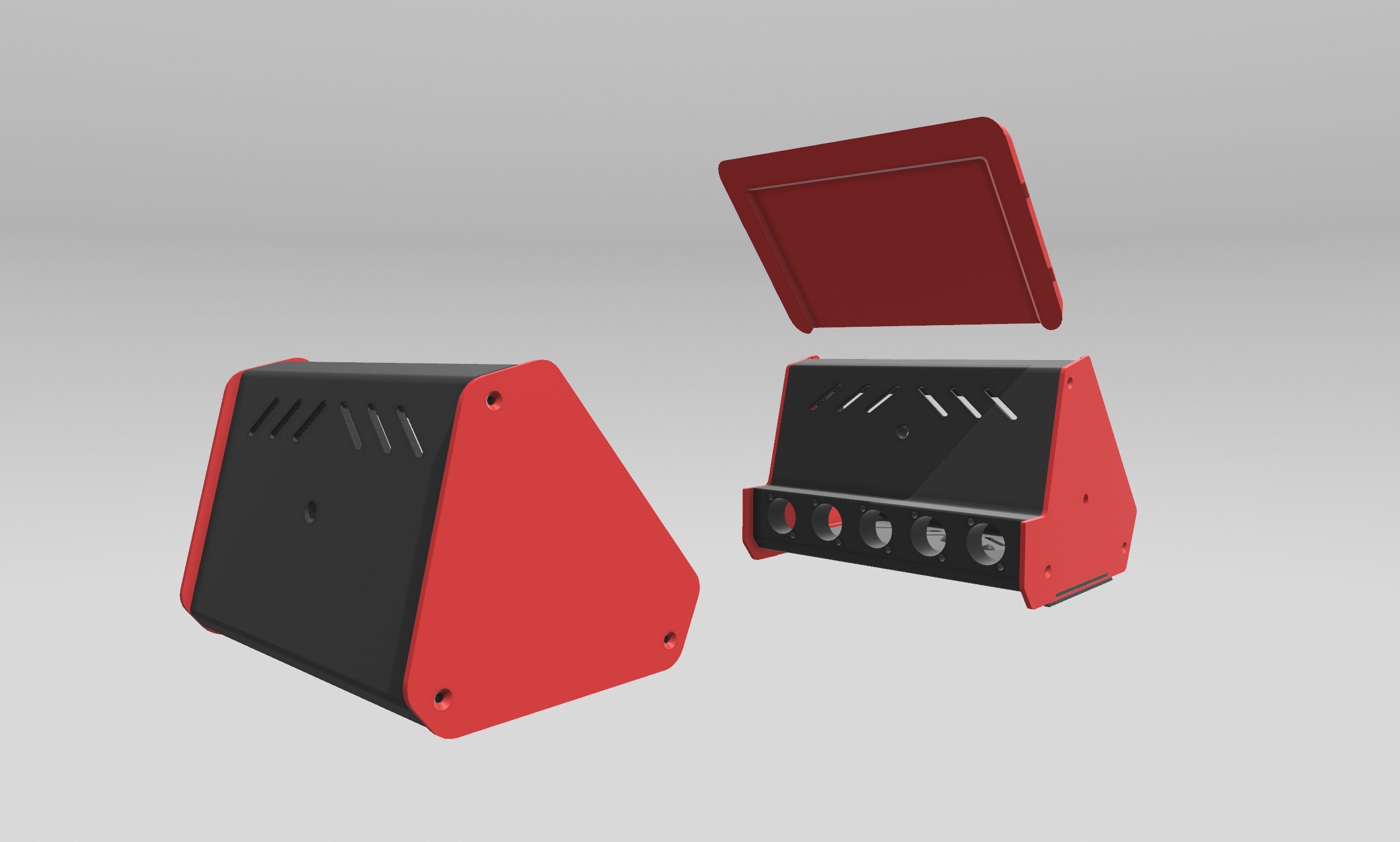 3D Print files | StreamDeck XL and Raspberry Pi Enclosure v1 + v2 | Multimedia controller