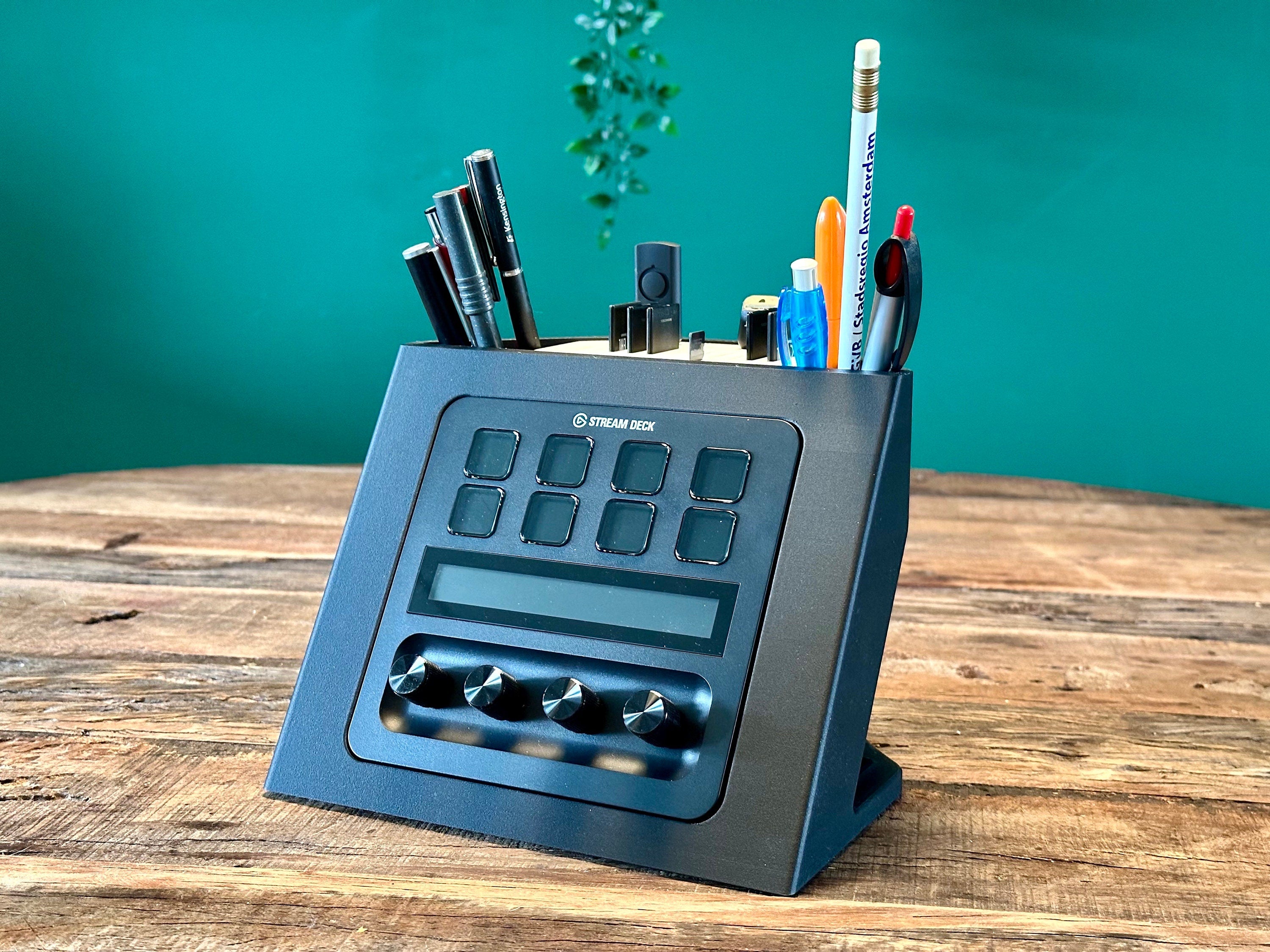 Streamdeck MK2 XL PLUS Stand - Memory card holder and Planter