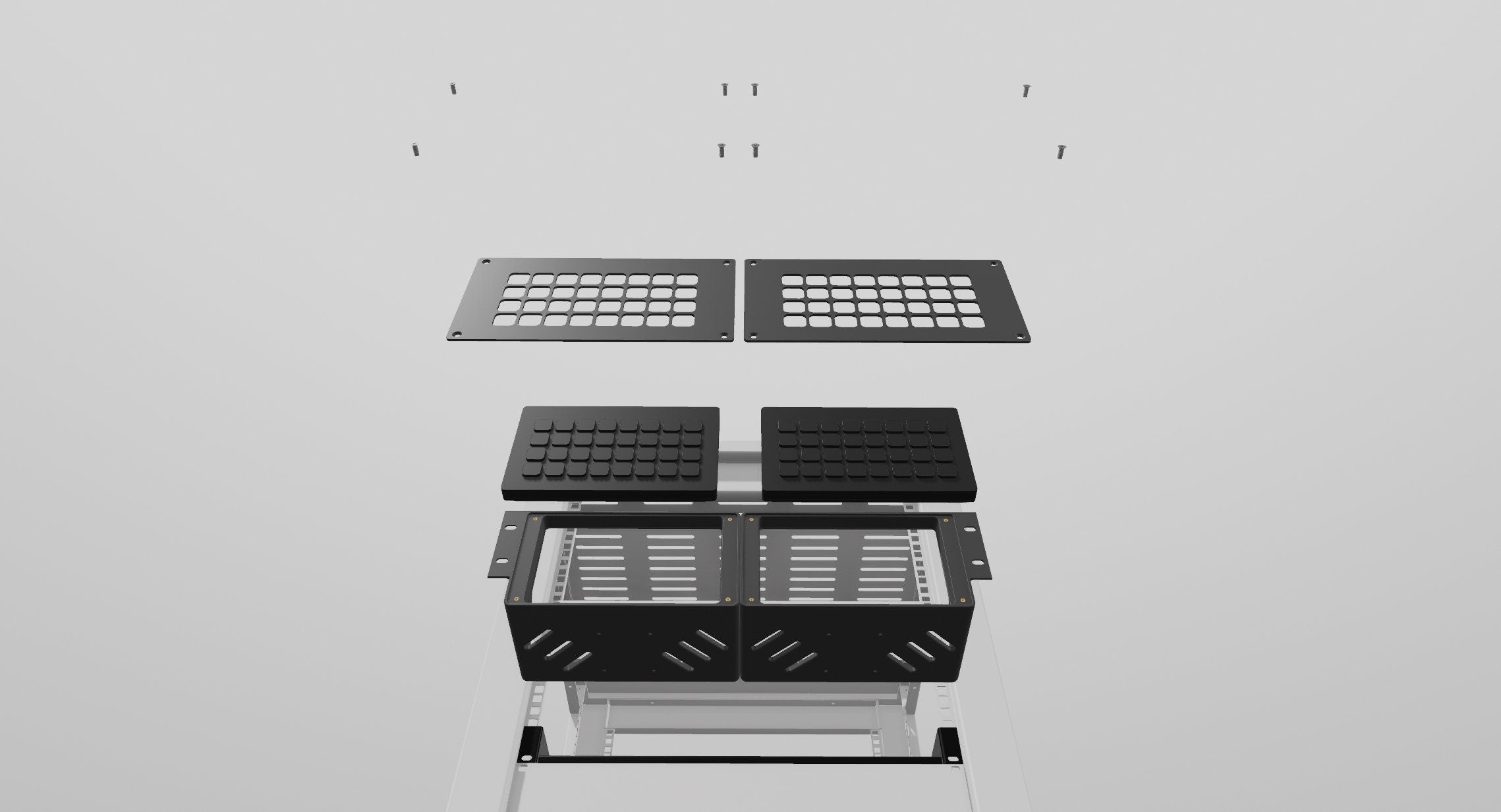 3D Print files | Rack Mount StreamDeck & Raspberry Pi | Multimedia controller