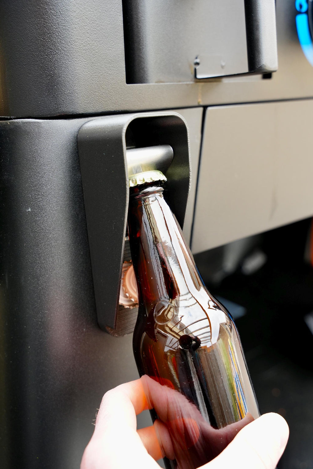 Pit Boss Bottle Opener Mod – Magnet Catches Caps Instantly
