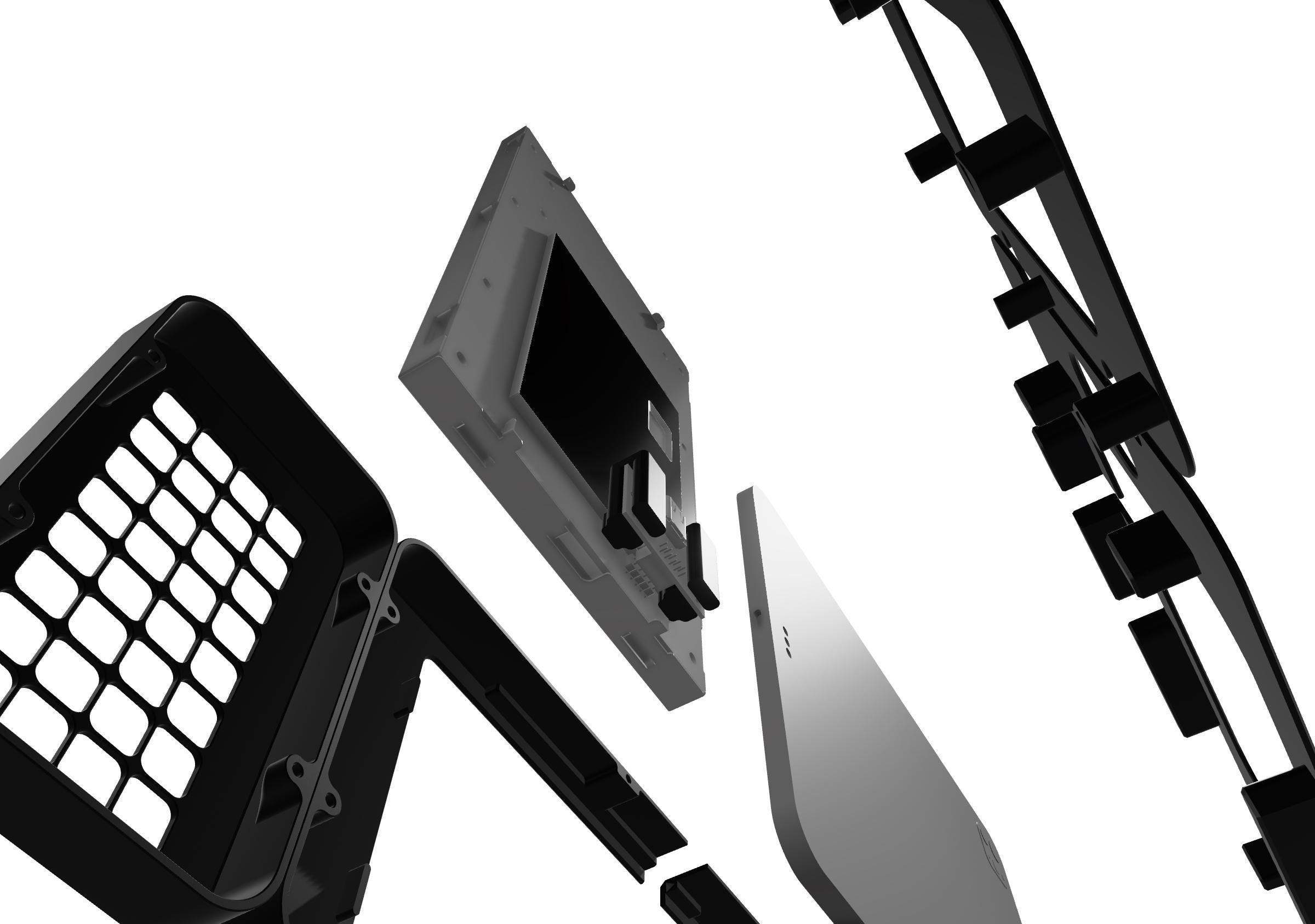 iPad A16 & Stream Deck Module 32 Rack Mount Plate – 3D Printed Holder for Studio Live Production