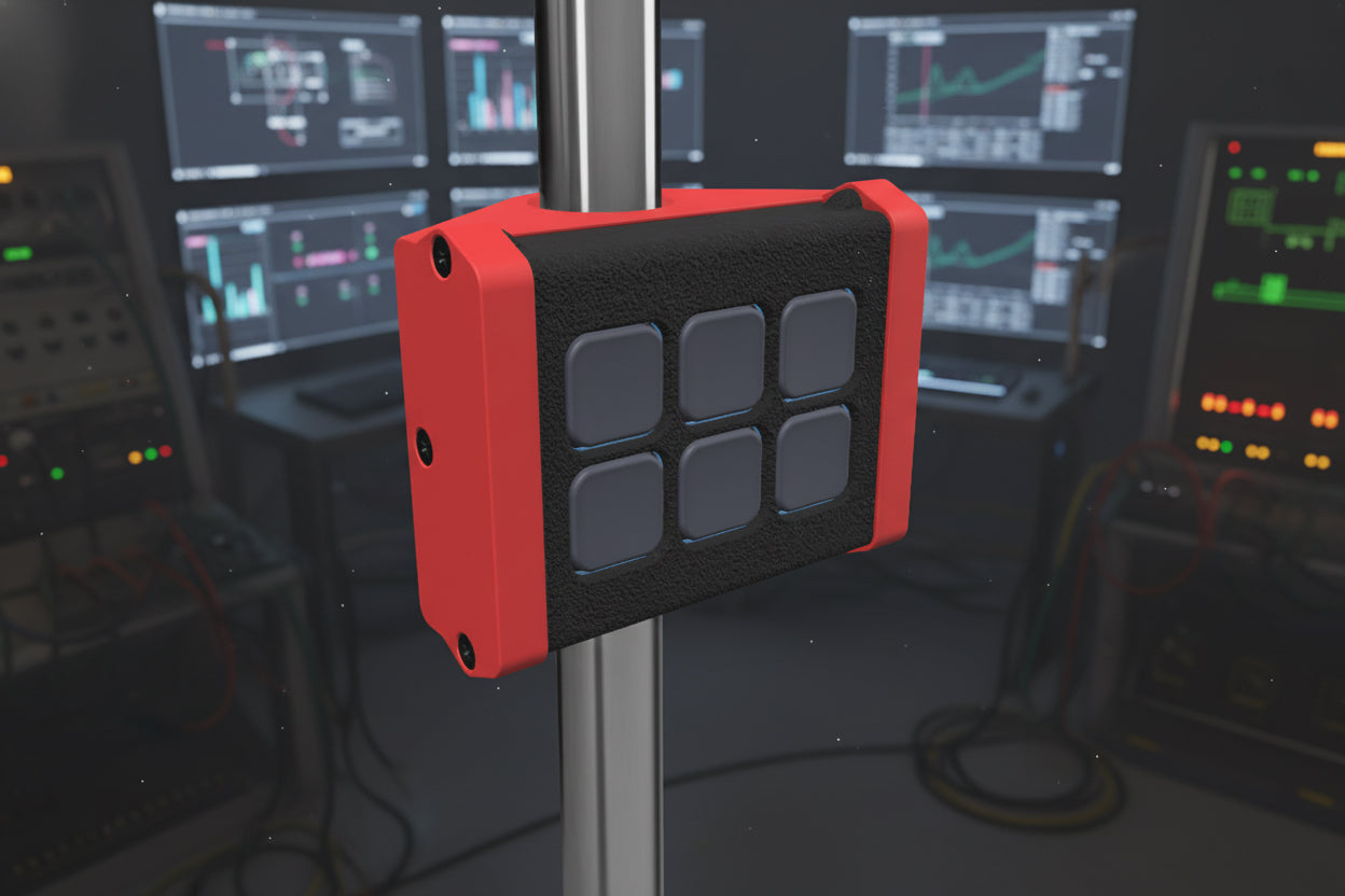 Stream deck Module 6 – Pipe Mounted Button Controller for Companion &amp; AV Control