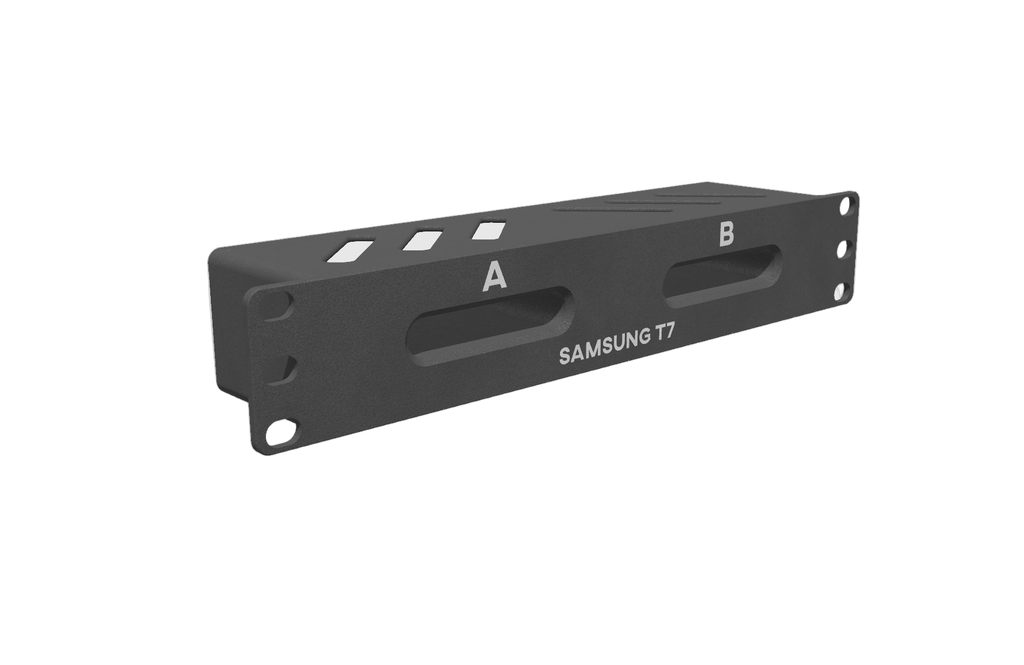 3D Print File | Samsung T7 Dual SSD 10-Inch Rack Panel