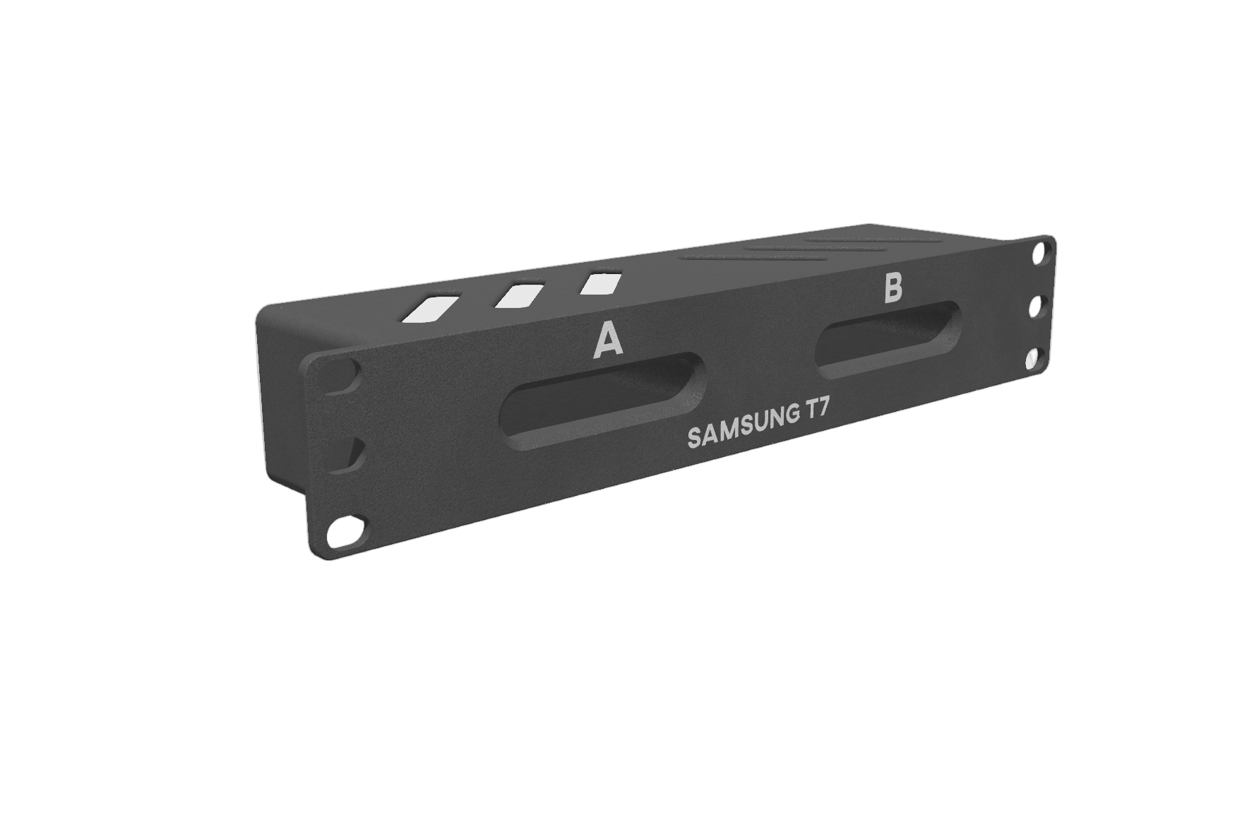 3D Print File | Samsung T7 Dual SSD 10-Inch Rack Panel