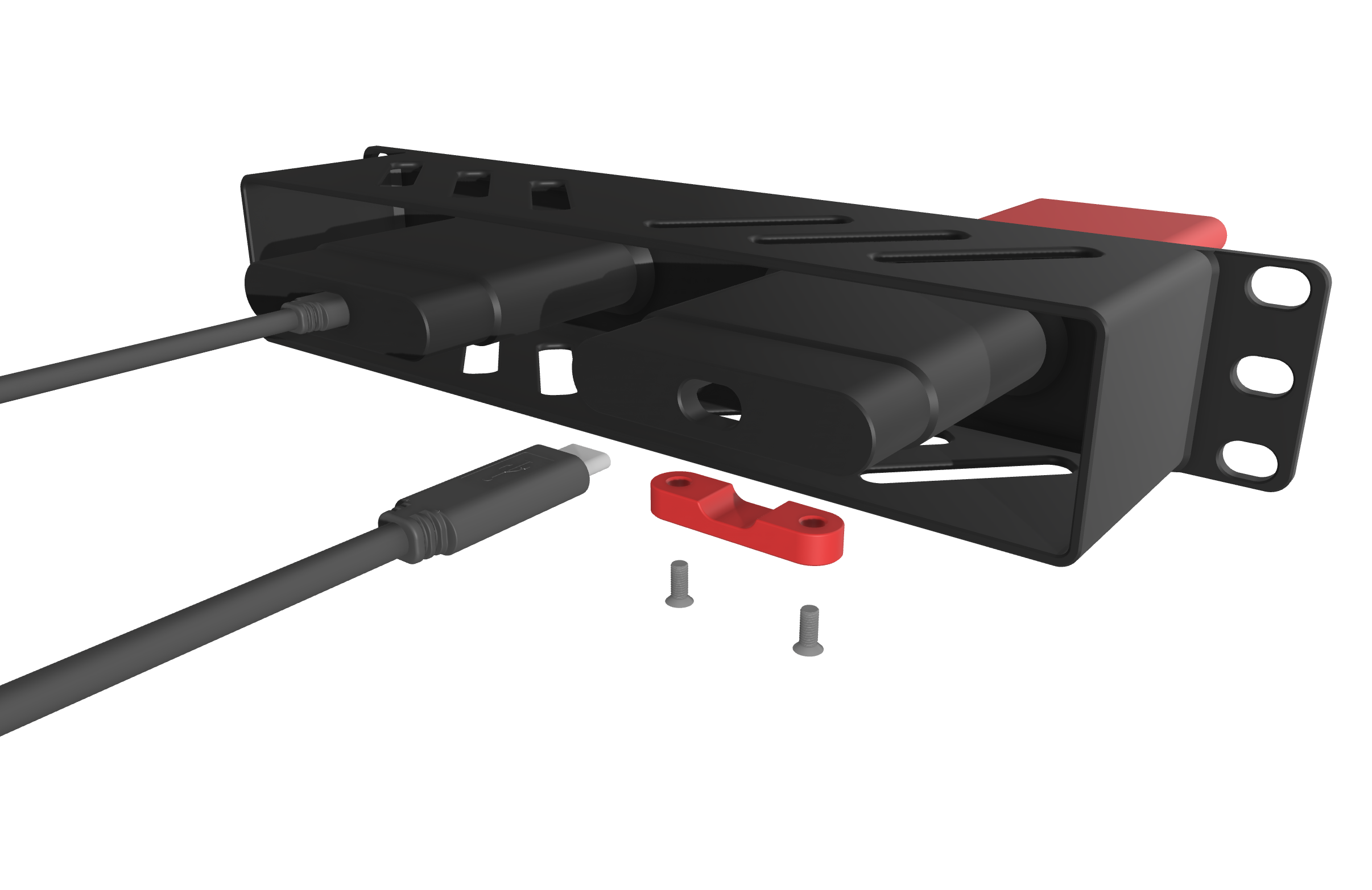 3D Print File | Samsung T7 Dual SSD 10-Inch Rack Panel