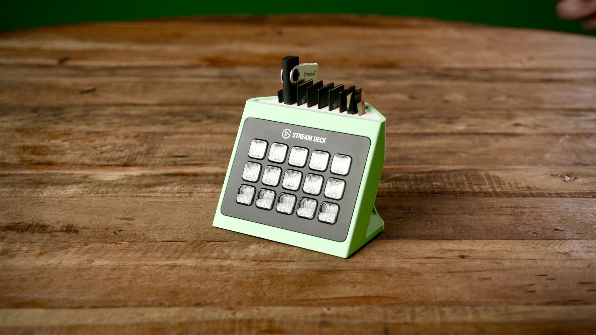 3D Print files | Streamdeck MK2 XL PLUS Stand - Memory card holder and Planter