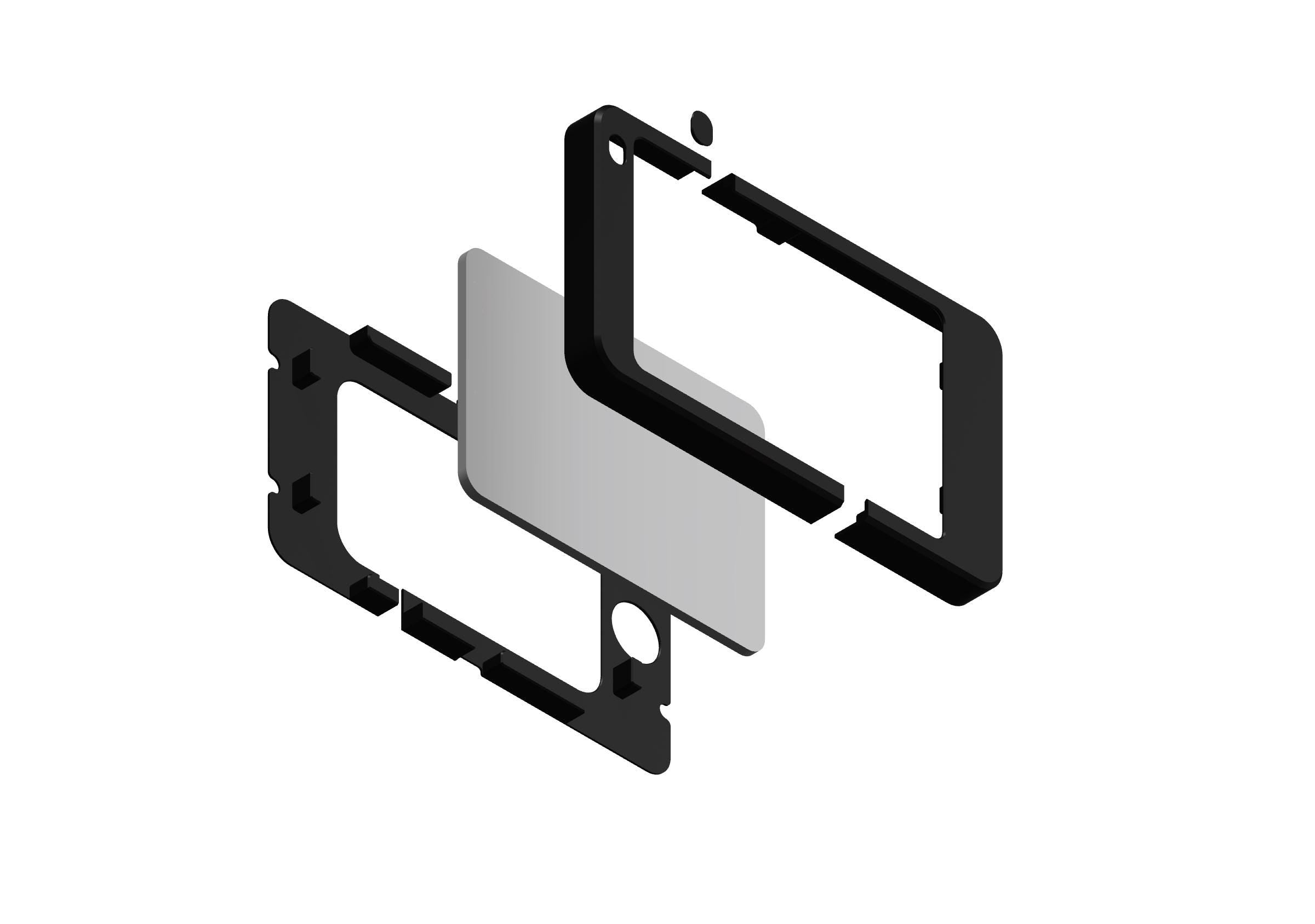 iPad A16 & Stream Deck Module 32 Rack Mount Plate – 3D Printed Holder for Studio Live Production