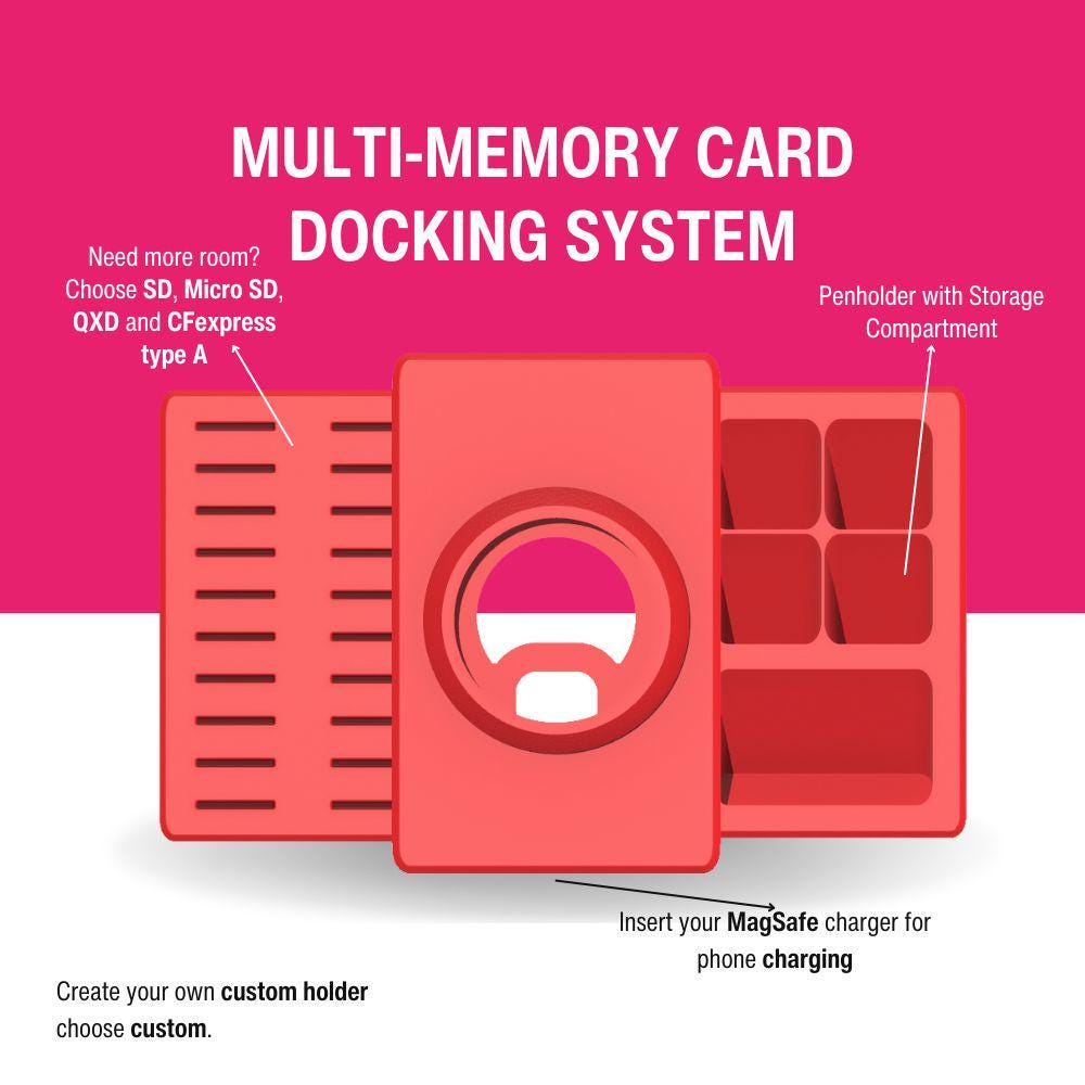 3D Print Files | Multi-Memory Card Docking System: Your Ultimate Desk Companion
