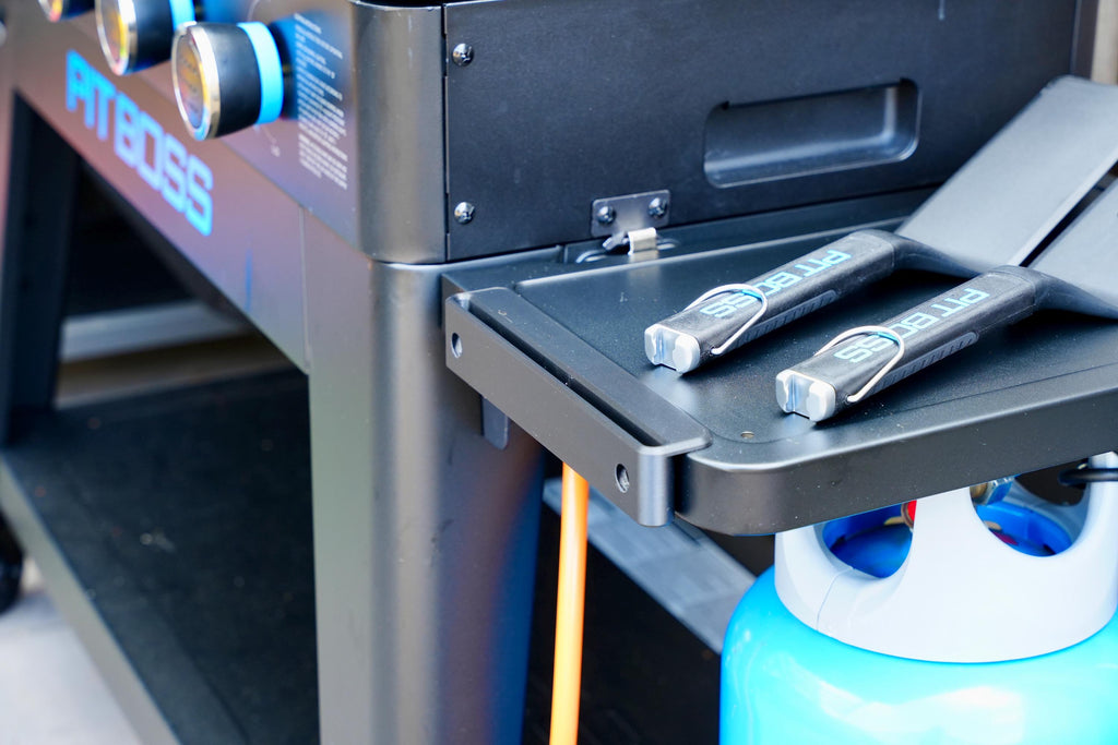 PIT BOSS Griddle Tool Holder with Paper Towel Slot – Easy Installation & Clean Cooking Gear